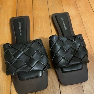 Jeffrey Campbell Costello Leather Braided Sandal Size 6